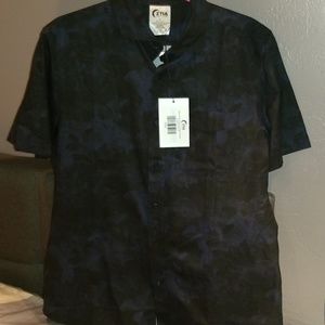 ZYIA Men's Short Sleeve Midnight Tropics Traveler